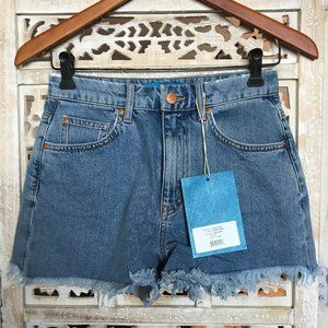 NWT M.i.h Halsy High-Rise Cutoff Denim Shorts 24